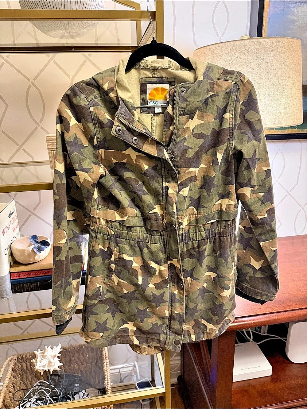 C and C Women's Camo Utility Jacket